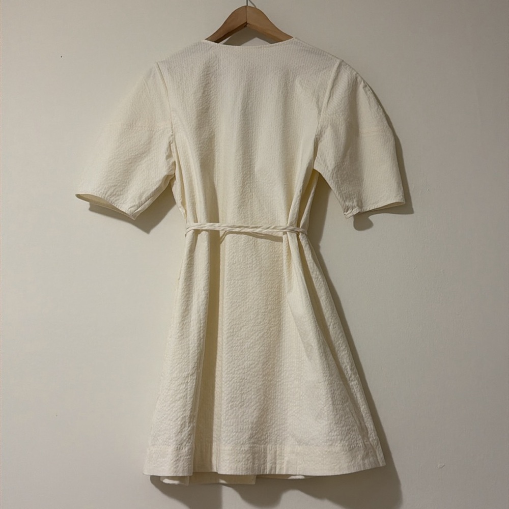 Everlane mini wrap dress organic cotton with stretch - Picture 3 of 9